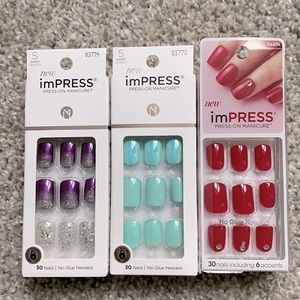 3 sets of new imPRESS manicures